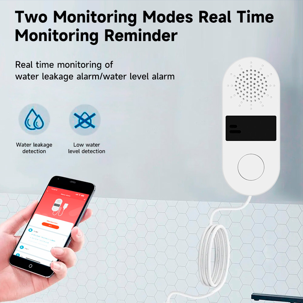 Tuya เครื่องตรวจรอยรั่วน้ำ Wi- - Wifi Water Leak Detector บทวิจารณ์และราคา