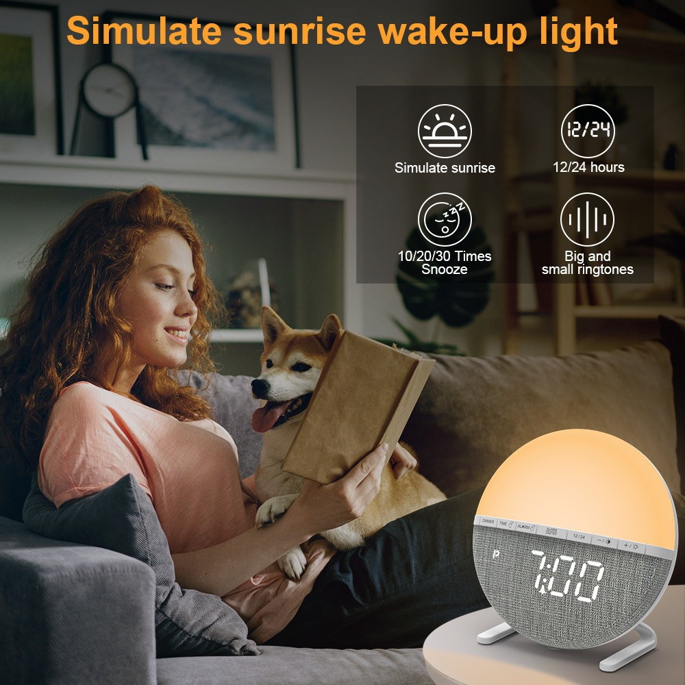 LED Wake Up Light นาฬิกาปลุกจํ - Smart Home Simulation บทวิจารณ์และราคา