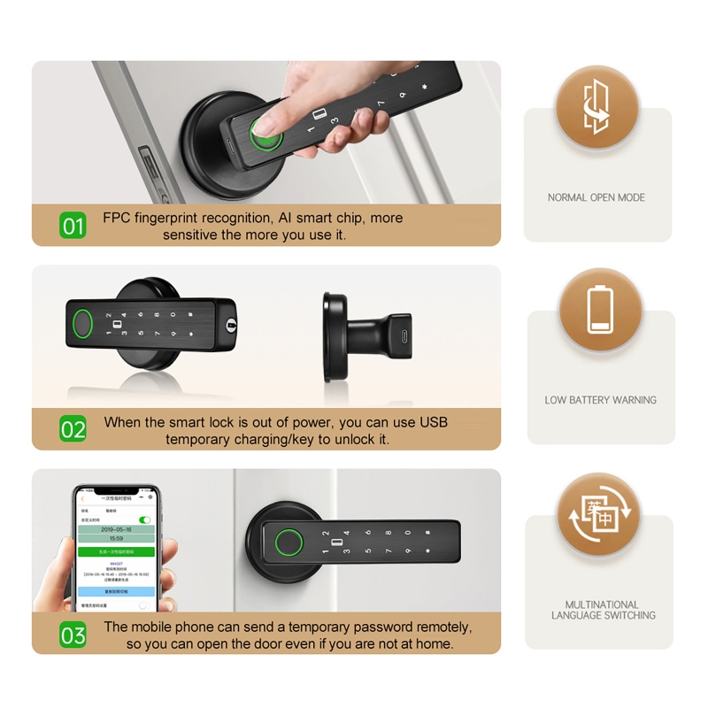 รีโมทคอนโทรล WiFi ควบคุมผ่านแอ - Smart Home Lock บทวิจารณ์และราคา