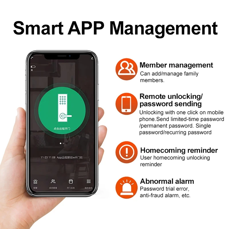 รีโมทคอนโทรล WiFi ควบคุมผ่านแอ - Smart Home Lock บทวิจารณ์และราคา