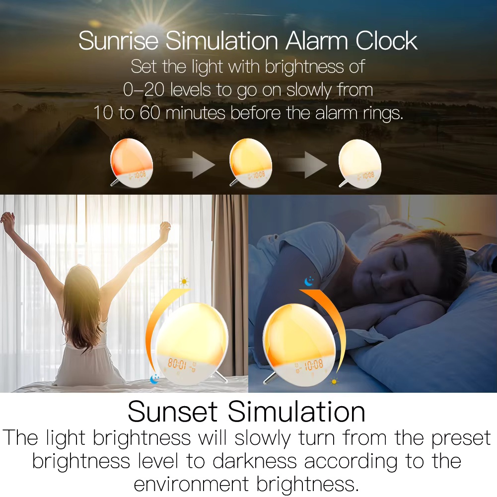 นาฬิกาปลุกอัจฉริยะ MOES WiFi พ - Smart Home Simulation บทวิจารณ์และราคา