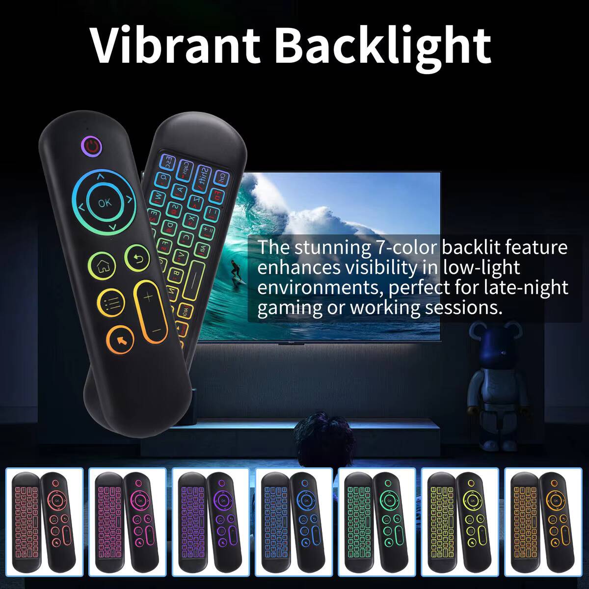 บลูทูธ 2.4G คีย์บอร์ดขนาดเล็กแ - Smart Home Keyboard บทวิจารณ์และราคา