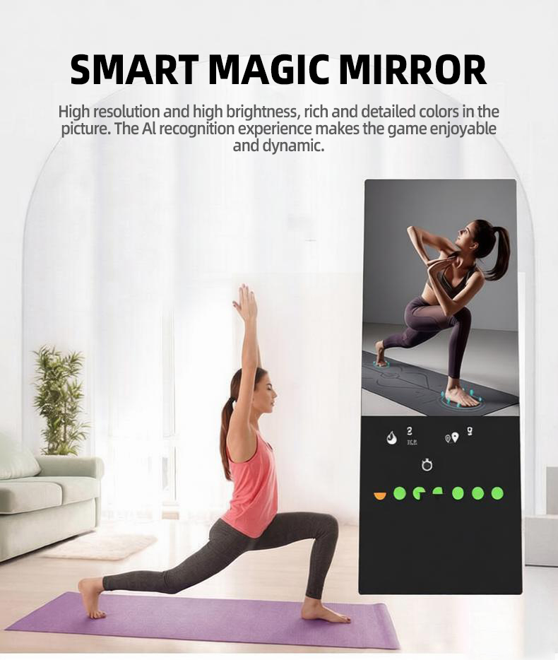 กระจกฟิตเนสอัจฉริยะทรงตัว A พร - Smart Home Gym Mirror บทวิจารณ์และราคา