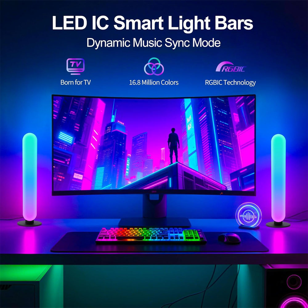 แถบไฟ LED อัจฉริยะ 1/2/3 ชิ้น, - Smart Bulb บทวิจารณ์และราคา