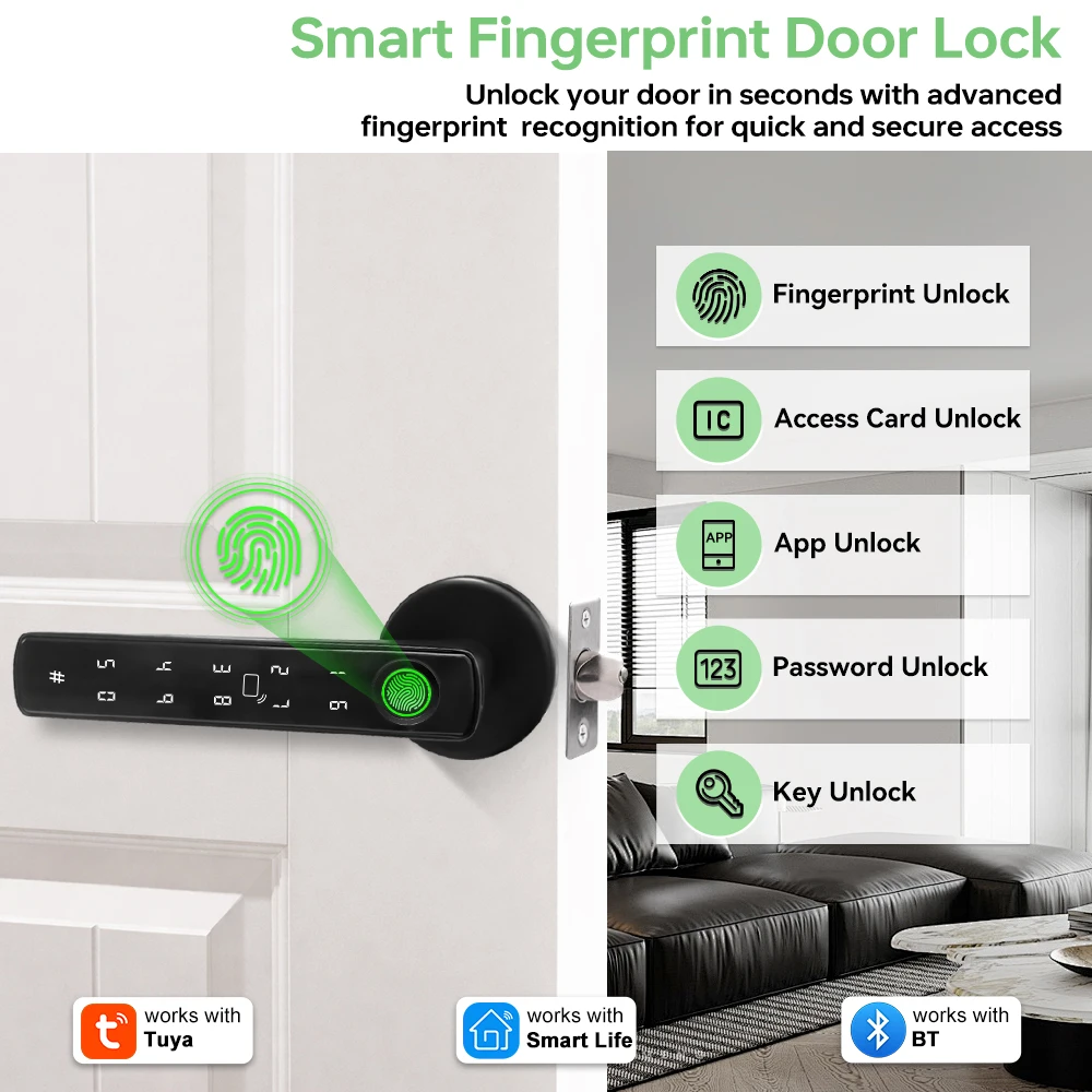 ทูย่า บลูทูธสมาร์ทล็อคประตูลาย - Smart Home Lock บทวิจารณ์และราคา