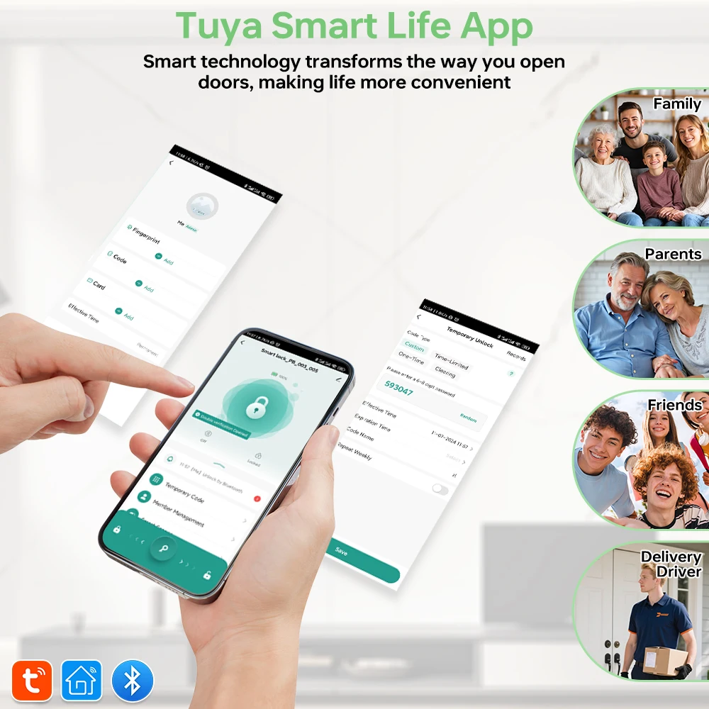 ทูย่า บลูทูธสมาร์ทล็อคประตูลาย - Smart Home Lock บทวิจารณ์และราคา
