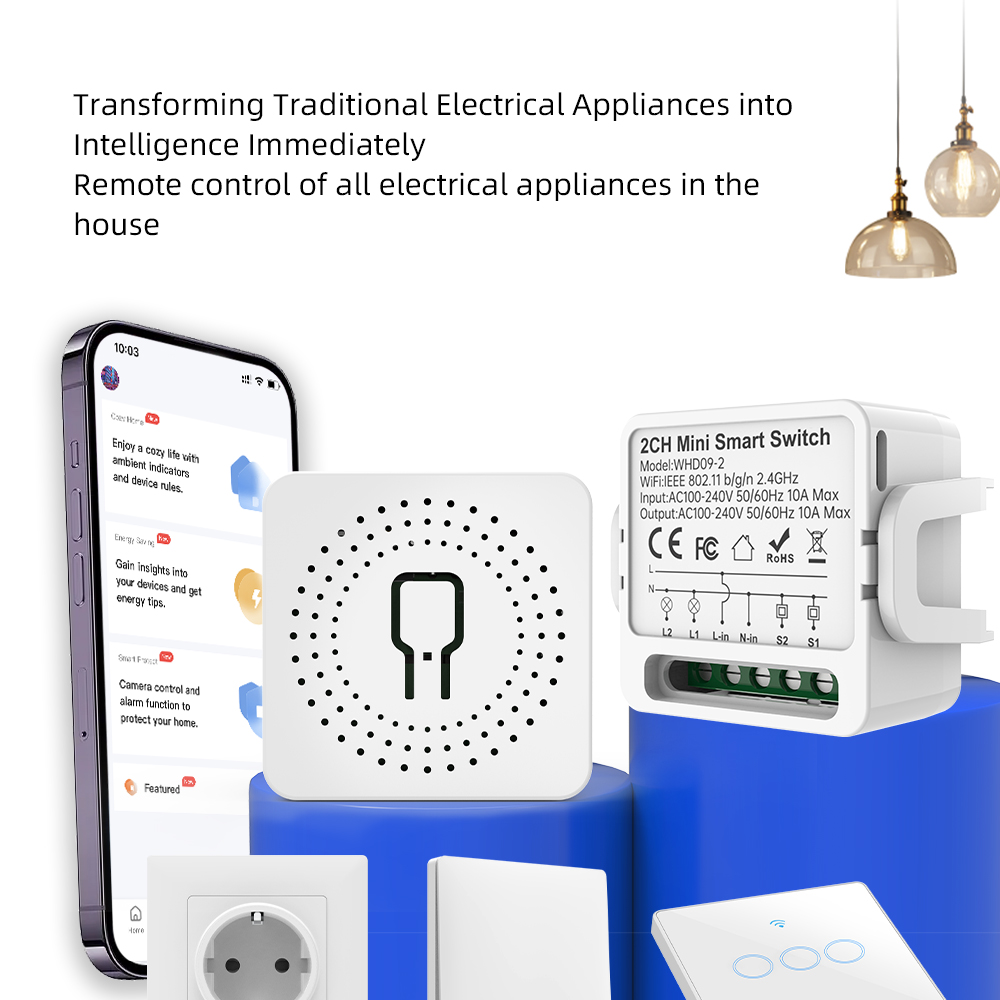สวิตช์อัจฉริยะ Tuya แบบ 2 ทาง  - Smart Home For Living บทวิจารณ์และราคา