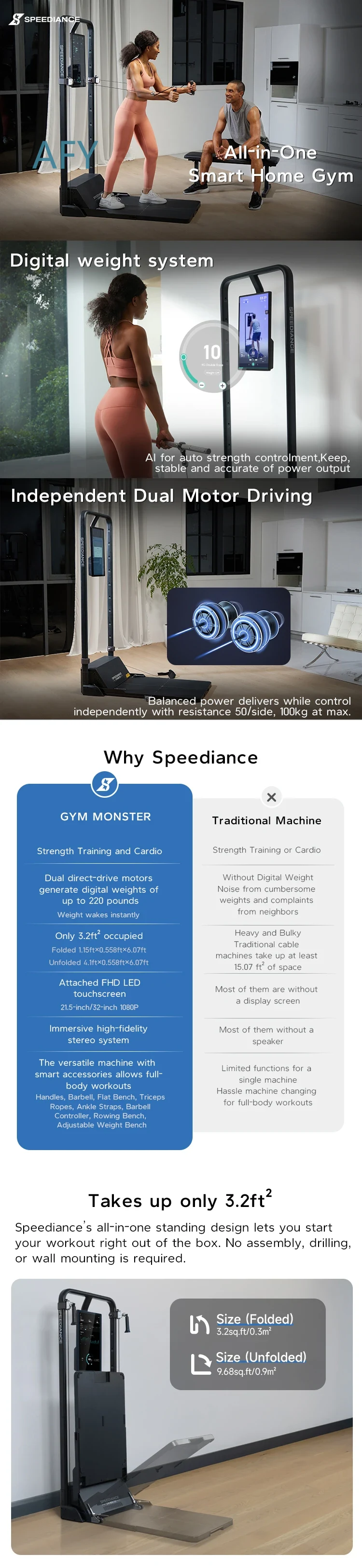 กระจกออกกำลังกายอัจฉริยะสำหรับ - Smart Home Gym Mirror บทวิจารณ์และราคา