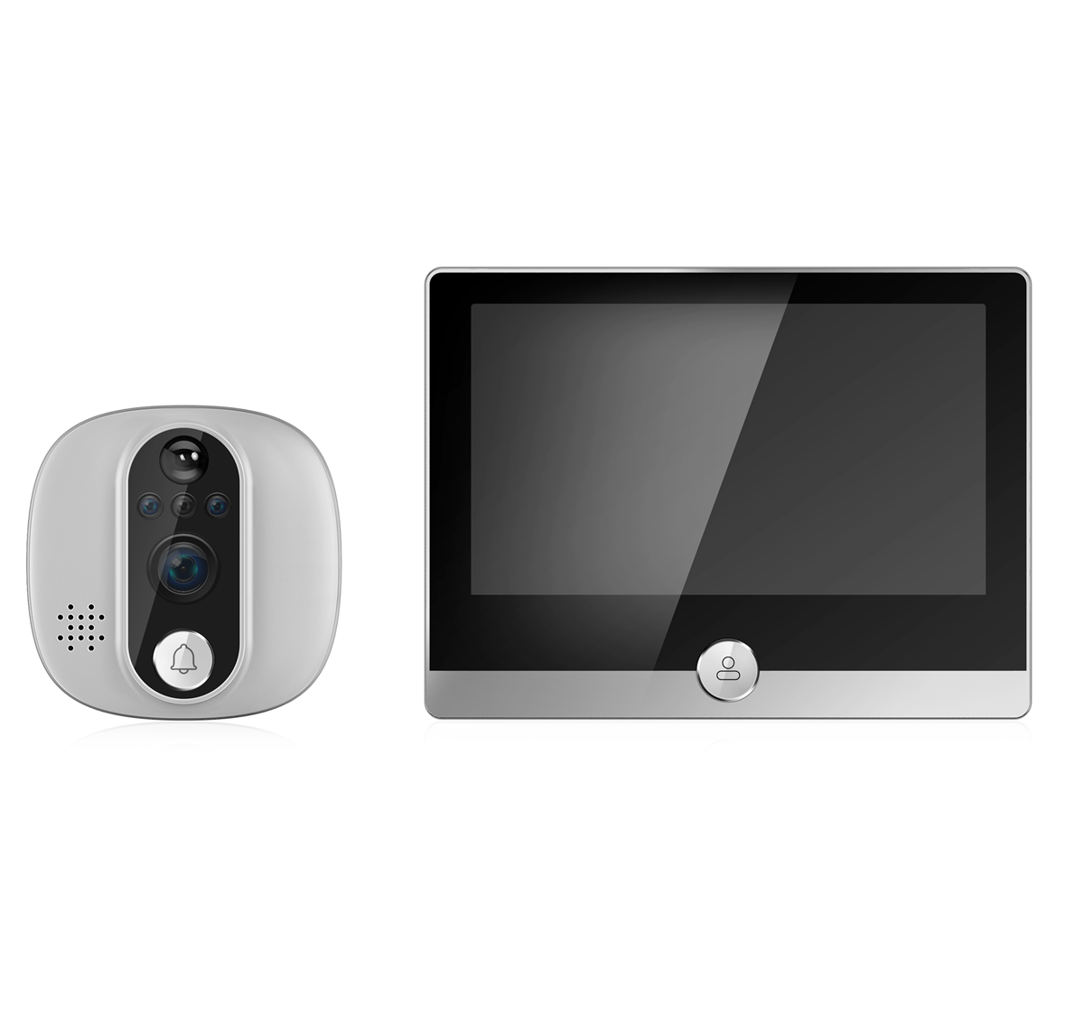 หน้าจอ IPS ขนาด 4.3 นิ้ว 2MP 1 - Wifi Doorbell Camera บทวิจารณ์และราคา