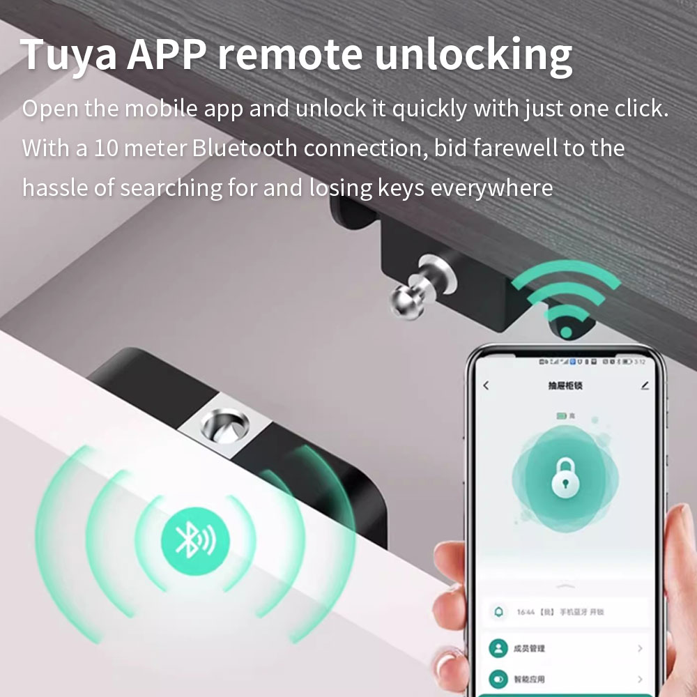 Tuya ล็อคตู้แบบซ่อน RFID ลิ้นช - Smart Home Lock บทวิจารณ์และราคา