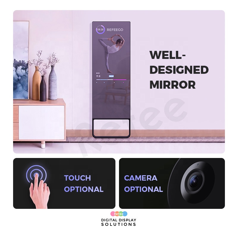 กระจกอัจฉริยะดิจิทัลสำหรับออกก - Smart Home Gym Mirror บทวิจารณ์และราคา